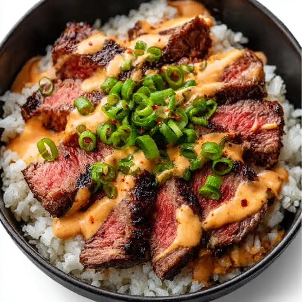 Korean BBQ Steak Rice Bowls Recipe
