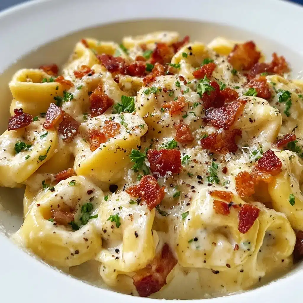 Creamy Tortellini Carbonara Recipe - Recipe Image