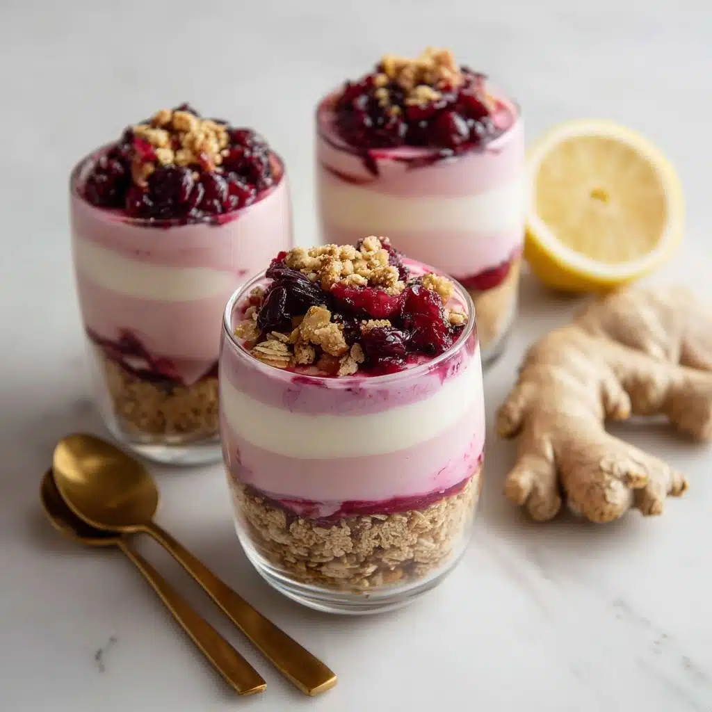 Cherry Cheesecake Trifle with Brown Sugar-Ginger Crumble Recipe