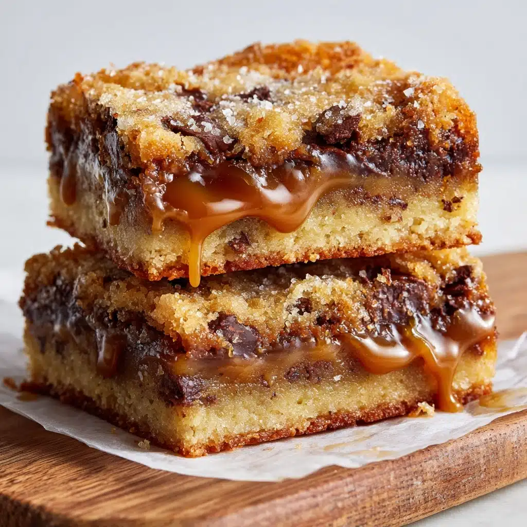 Salted Caramel Chocolate Chip Cookie Bars Recipe
