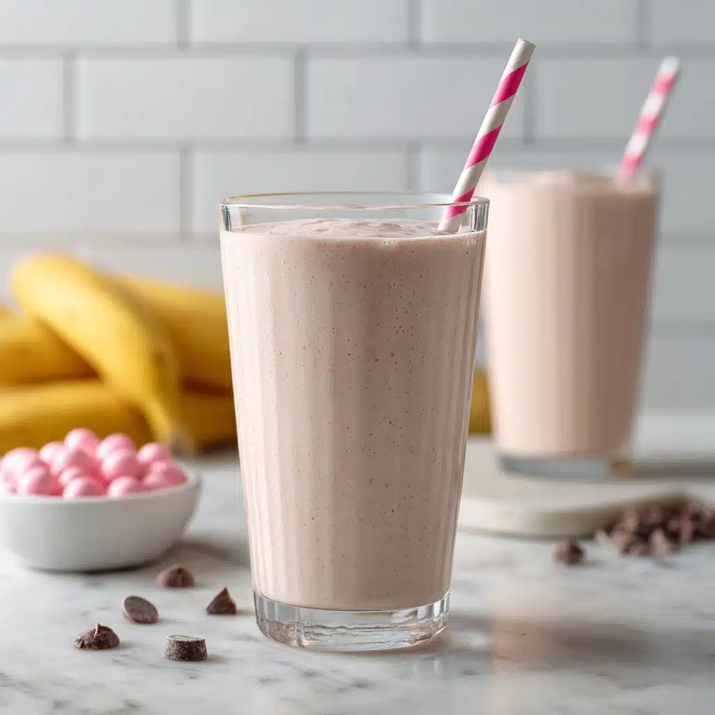Strawberry Banana Chocolate Smoothie Recipe - Recipe Image