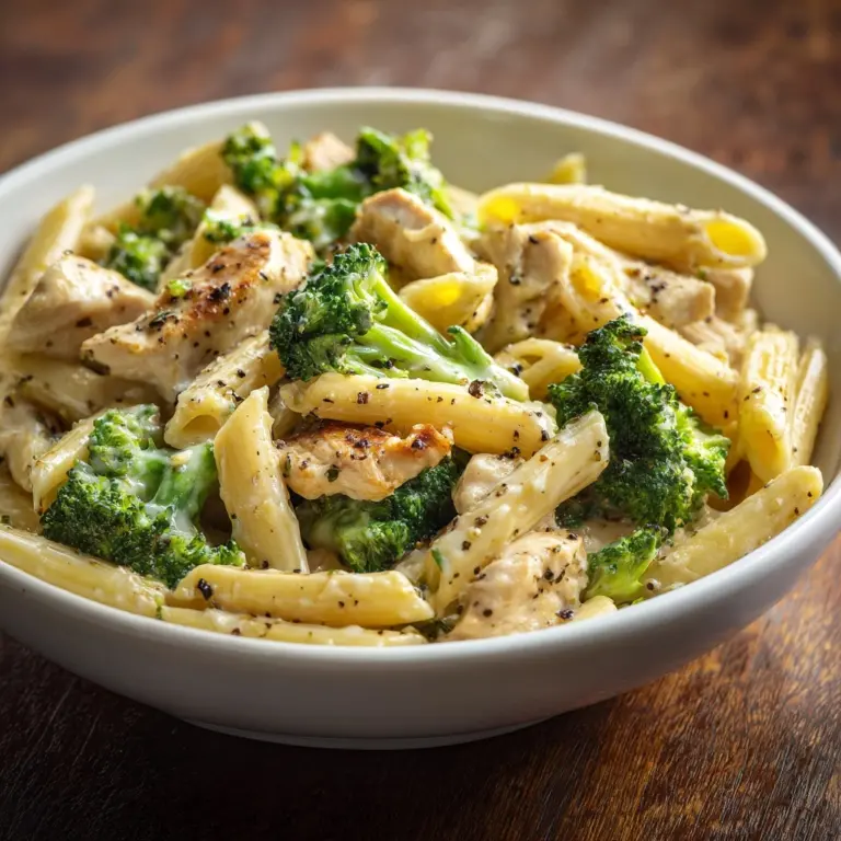 Creamy Broccoli and Chicken Penne Recipe