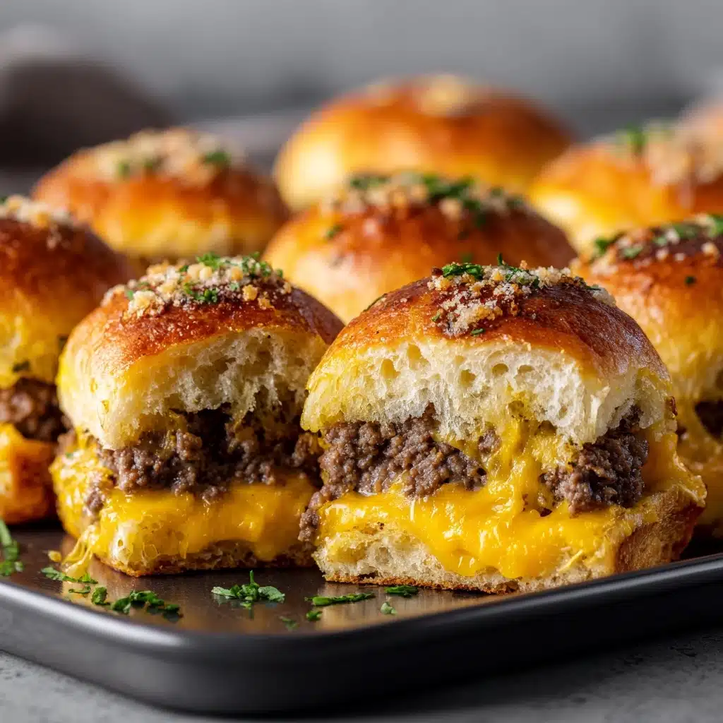 Garlic Parmesan Cheeseburger Bombs Recipe - Recipe Image