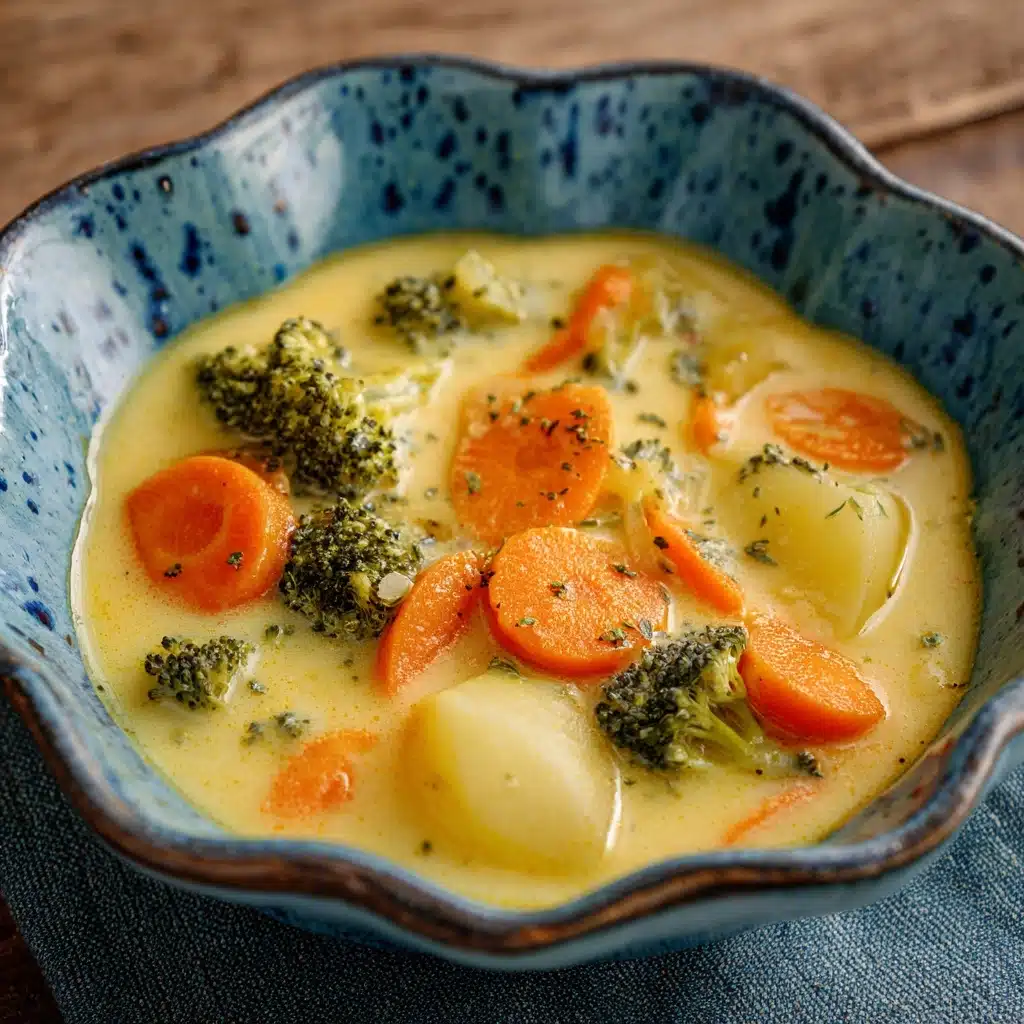 Slow Cooker Broccoli Cheddar Potato Soup Recipe