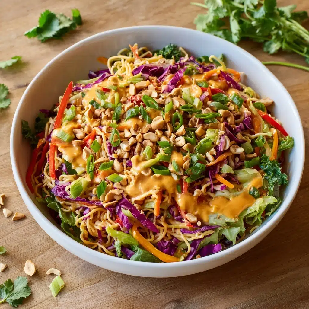 Thai Crunch Salad CPK Copycat (with peanut ginger sauce) Recipe - Recipe Image
