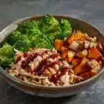 BBQ Chicken & Roasted Sweet Potato Bowls Recipe