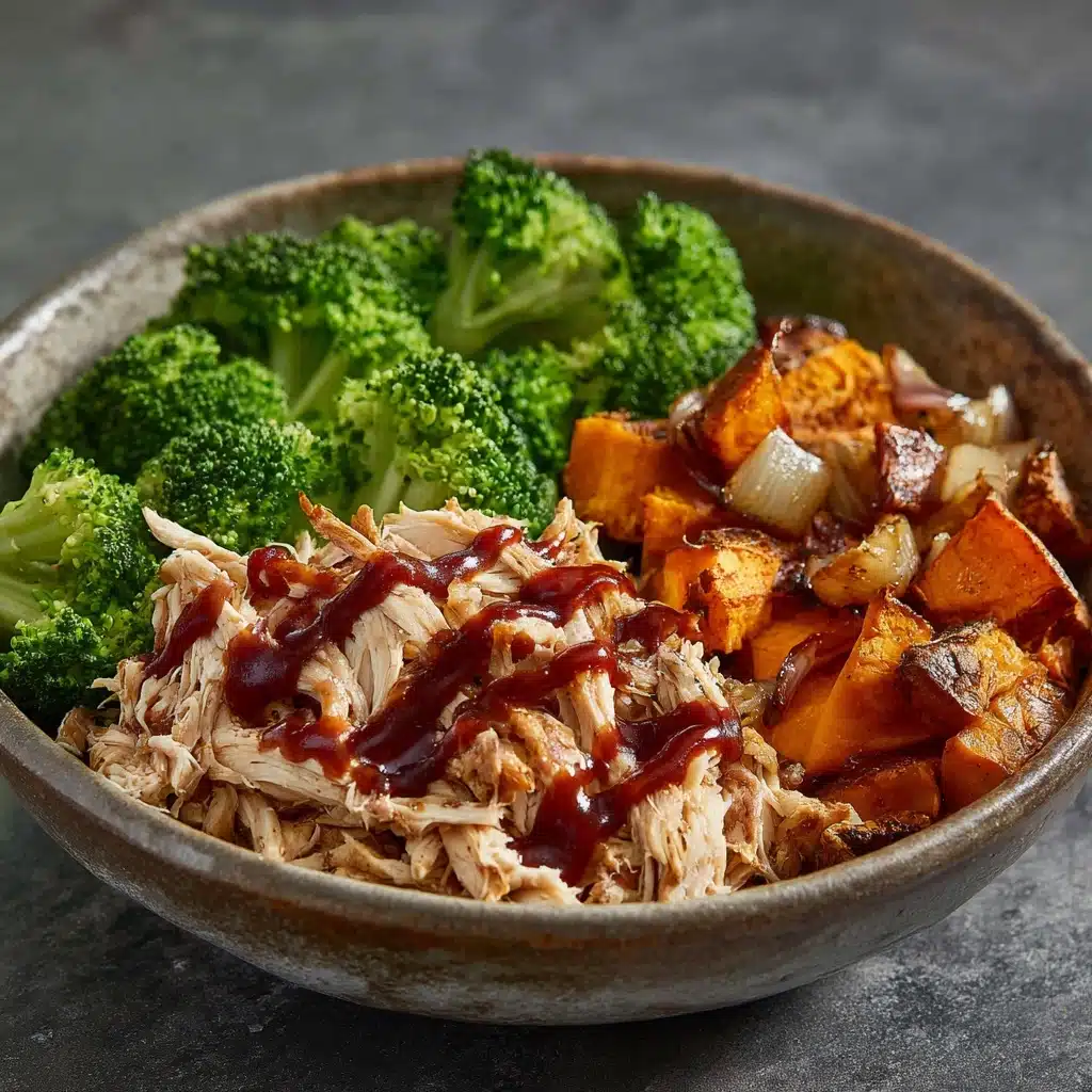 BBQ Chicken & Roasted Sweet Potato Bowls Recipe