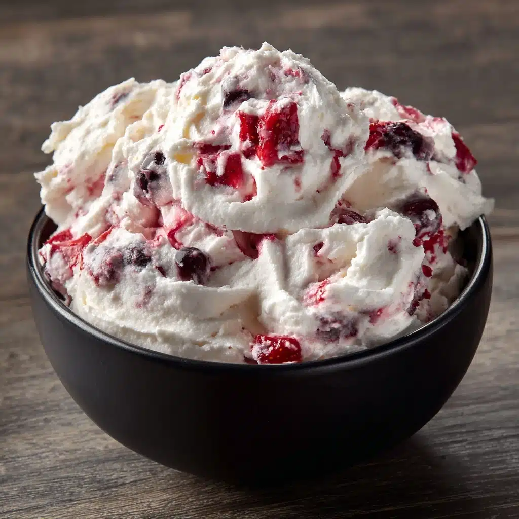 Easy Red White and Blue Cheesecake Salad Recipe