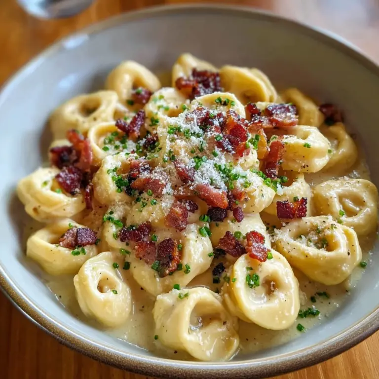 Creamy Tortellini Carbonara Recipe