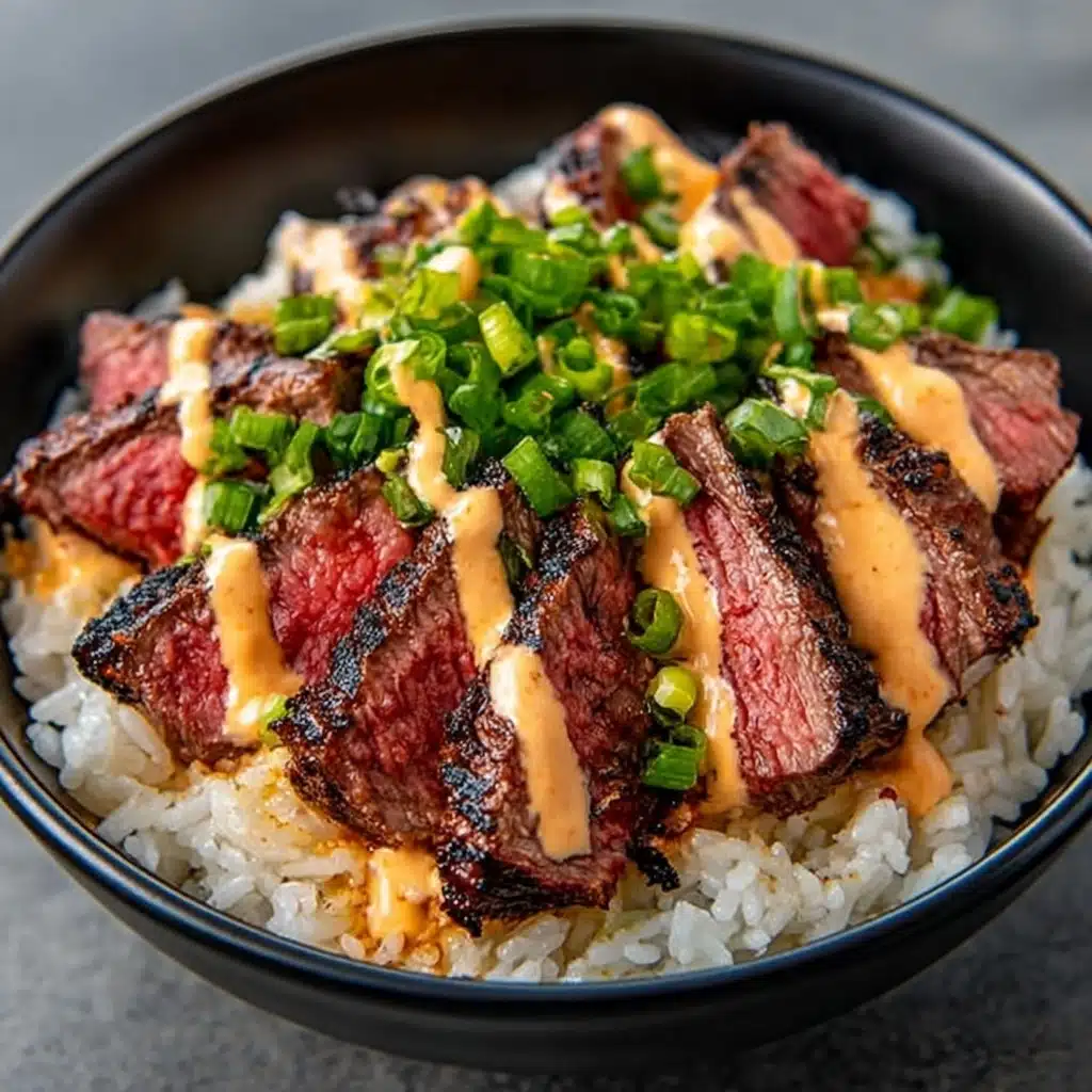 Korean BBQ Steak Rice Bowls Recipe - Recipe Image