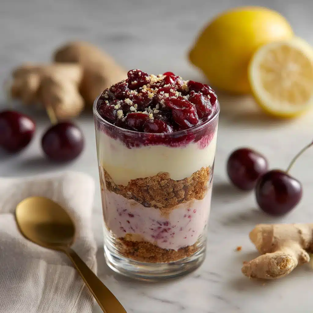 Cherry Cheesecake Trifle with Brown Sugar-Ginger Crumble Recipe