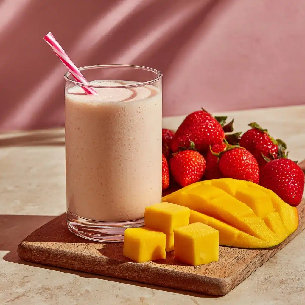 Strawberry Mango Smoothie Recipe - Recipe Image