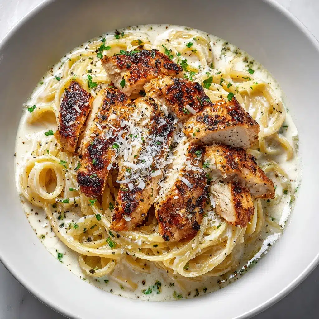 Salmon Pasta with a Creamy Garlic Sauce Recipe - Recipe Image