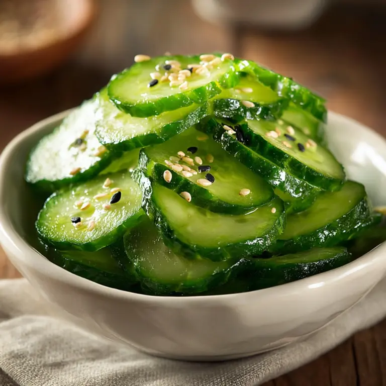 10 Minute Sunomono (Japanese Cucumber Salad) Recipe