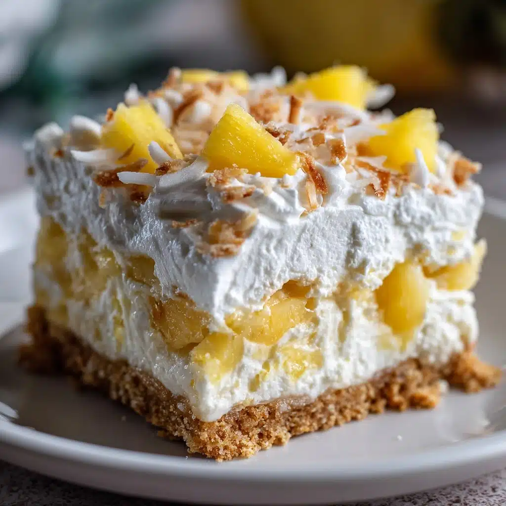 No-Bake Pineapple Cream Dessert Recipe - Recipe Image