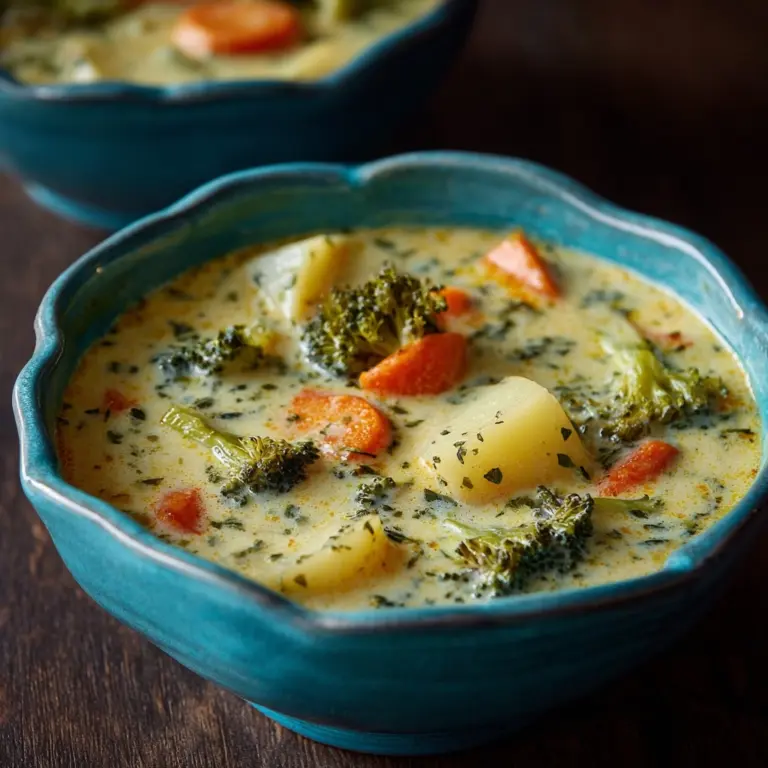 Slow Cooker Broccoli Cheddar Potato Soup Recipe