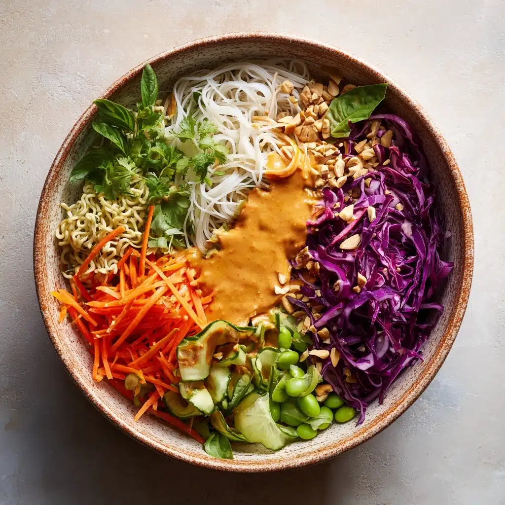 Thai Crunch Salad CPK Copycat (with peanut ginger sauce) Recipe