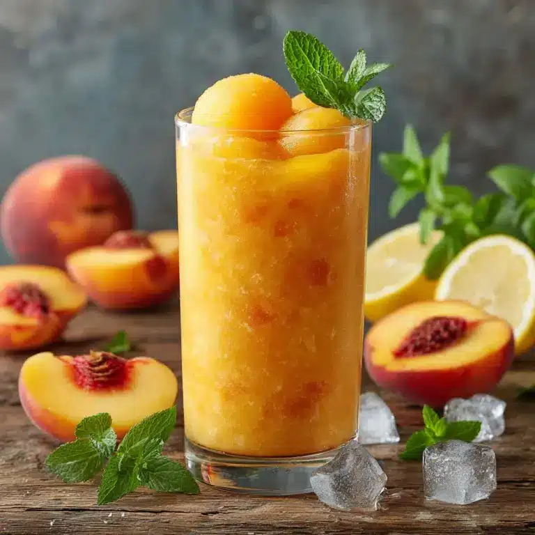 Frozen Peach Lemonade Recipe – The Ultimate Summer Slushie Recipe