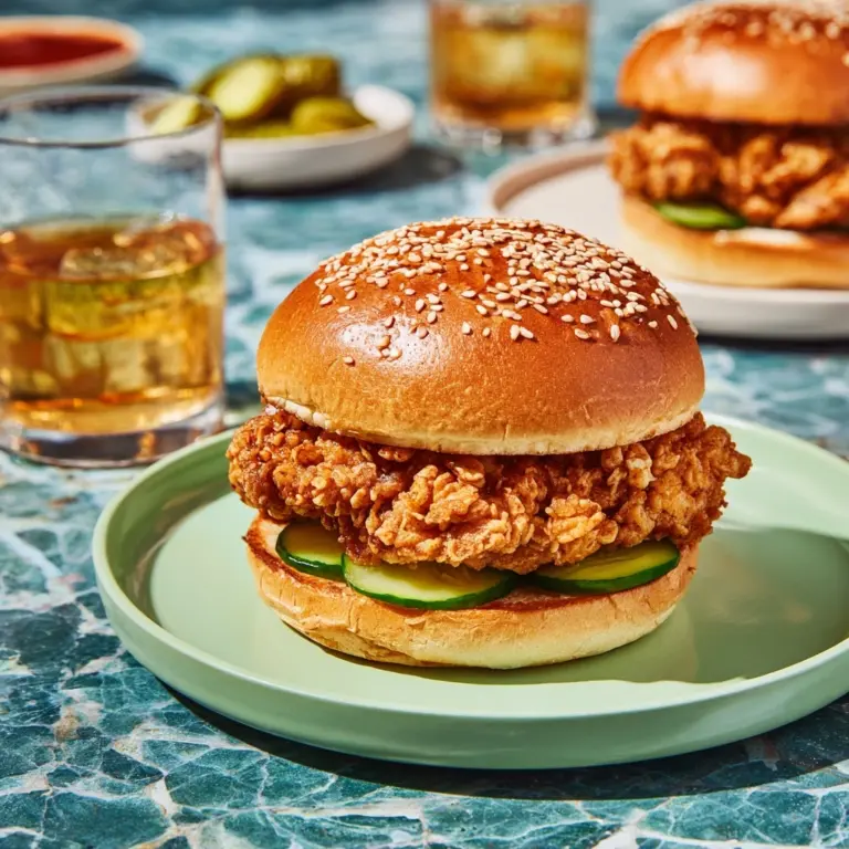 5-Ingredient Fried Chicken Sandwiches Recipe