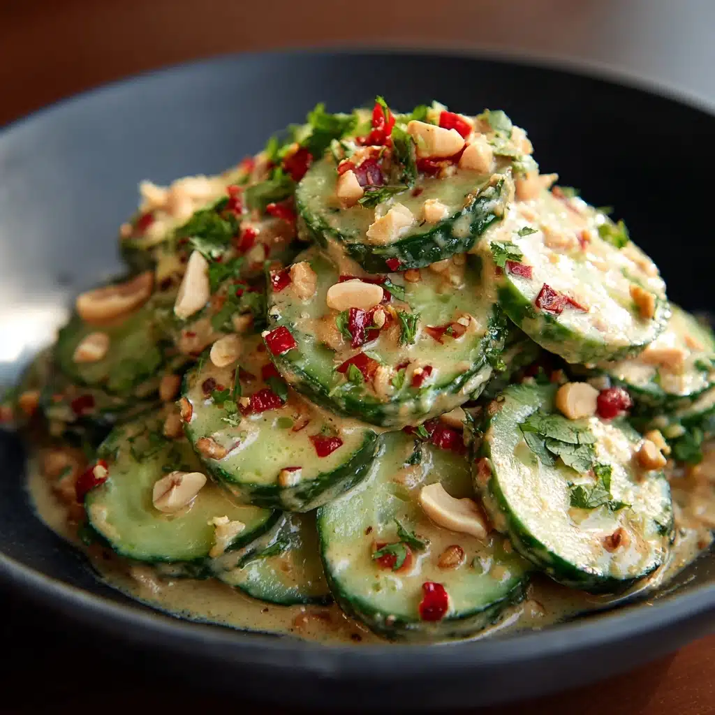 Cucumbers in Spicy Peanut Sauce Recipe