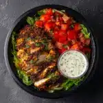 Chimichurri Grilled Chicken Bowl with Garlic Sauce Recipe