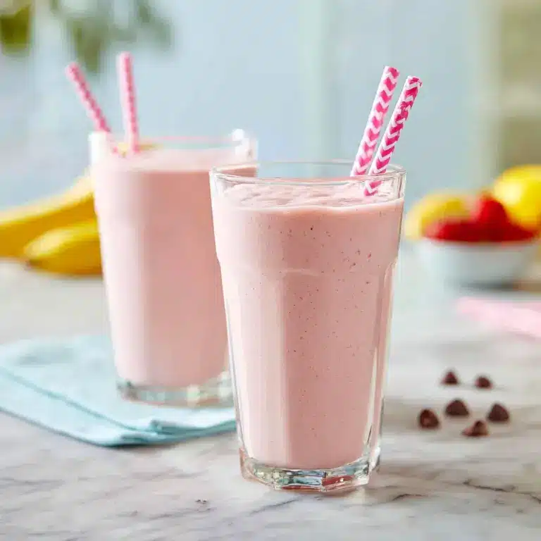 Strawberry Banana Chocolate Smoothie Recipe