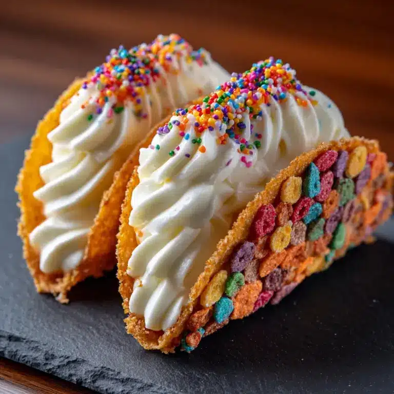 Fruity Pebbles Cheesecake Tacos Recipe