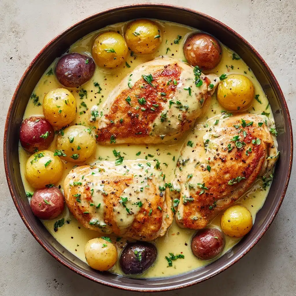 chicken and potatoes with dijon cream sauce Recipe - Recipe Image