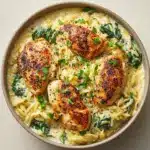 Boursin Orzo with Chicken Recipe