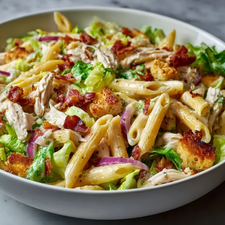 Chicken Caesar Pasta Salad Recipe
