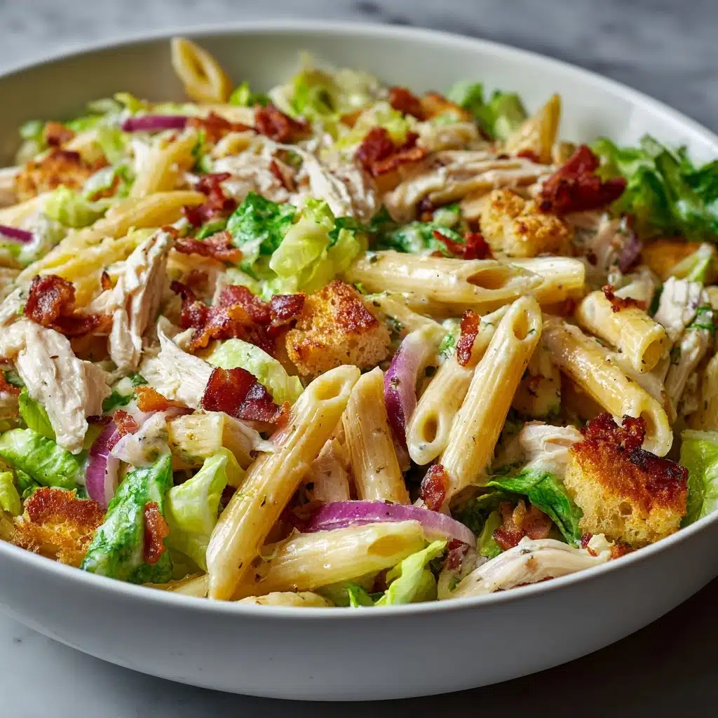Chicken Caesar Pasta Salad Recipe - Recipe Image