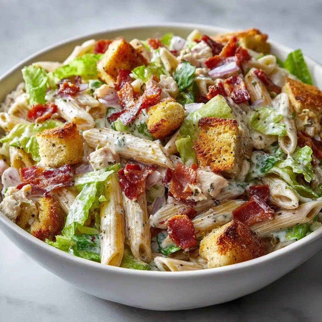 Chicken Caesar Pasta Salad Recipe - Recipe Image