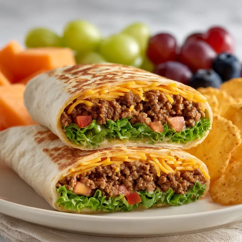 Grilled Cheeseburger Wraps Recipe