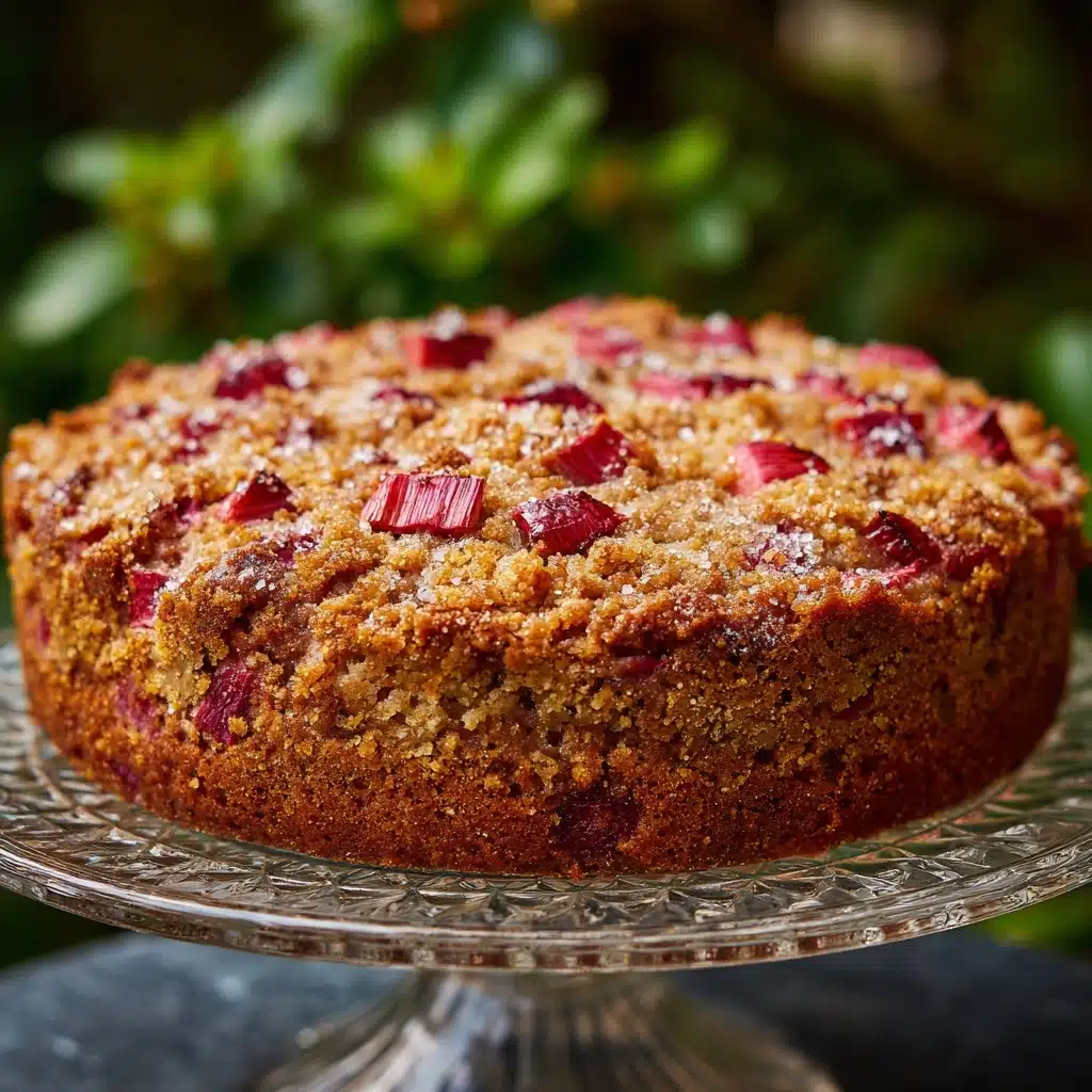 Rhubarb Sour Cream Coffee Cake Recipe