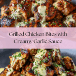 Grilled Chicken Bites with Creamy Garlic Sauce Recipe