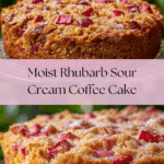 Rhubarb Sour Cream Coffee Cake Recipe