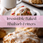 Baked Rhubarb Fritters Recipe
