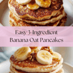 3 Ingredient Banana Oat Pancakes Recipe