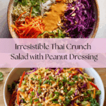Thai Crunch Salad CPK Copycat (with peanut ginger sauce) Recipe