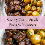 Garlic Steak Bites and Potatoes Recipe