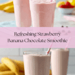 Strawberry Banana Chocolate Smoothie Recipe