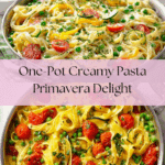 One Pot Creamy Pasta Primavera Recipe