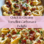 Creamy Tortellini Carbonara Recipe