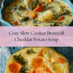 Slow Cooker Broccoli Cheddar Potato Soup Recipe