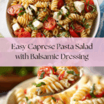 Caprese Pasta Salad with Creamy Balsamic Dressing Recipe