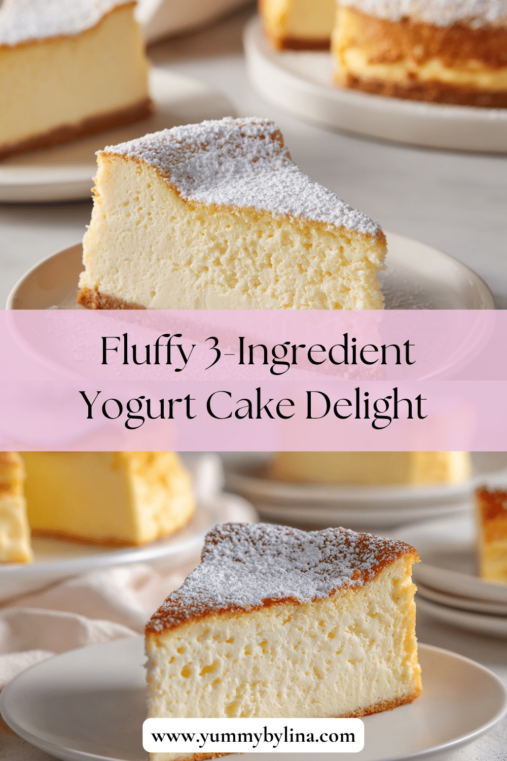 Fluffy Yogurt Cake Recipe Simple 3 Ingredient Dessert
