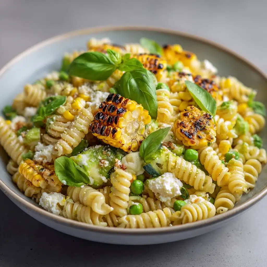 Creamy Street Corn Pasta Salad Recipe - Recipe Image