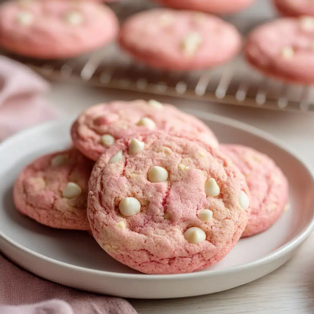 Strawberries & Cream Pudding Cookies Recipe - Recipe Image