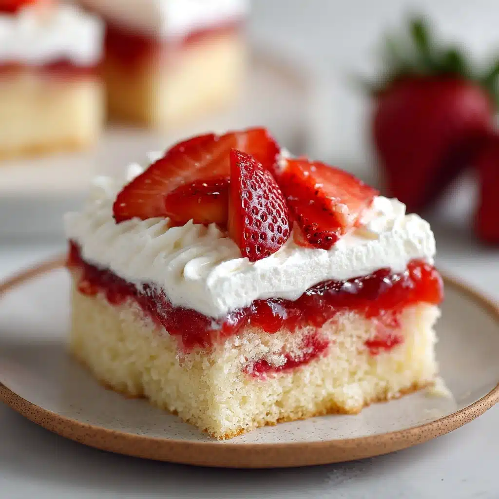Strawberry Shortcake Poke Cake Recipe - Recipe Image