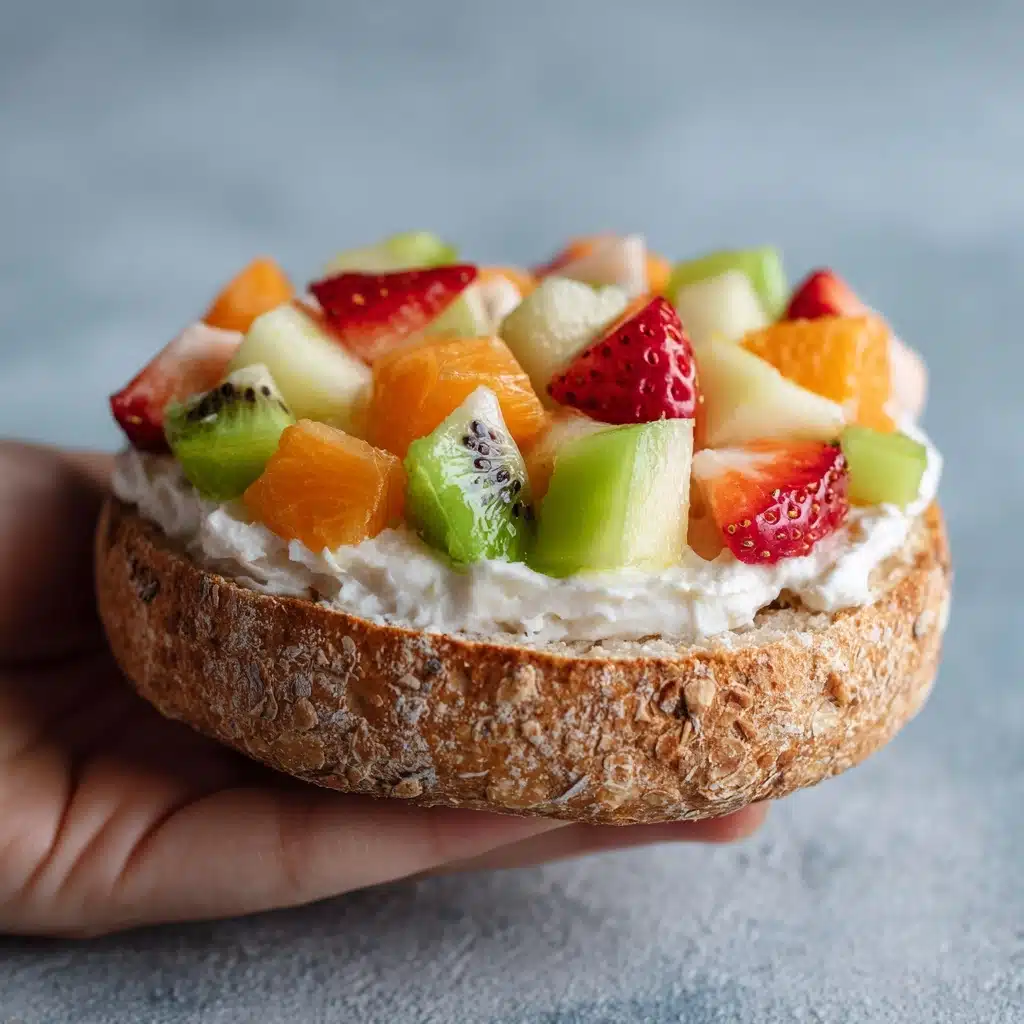 Breakfast Bagel Fruit Pizzas Recipe